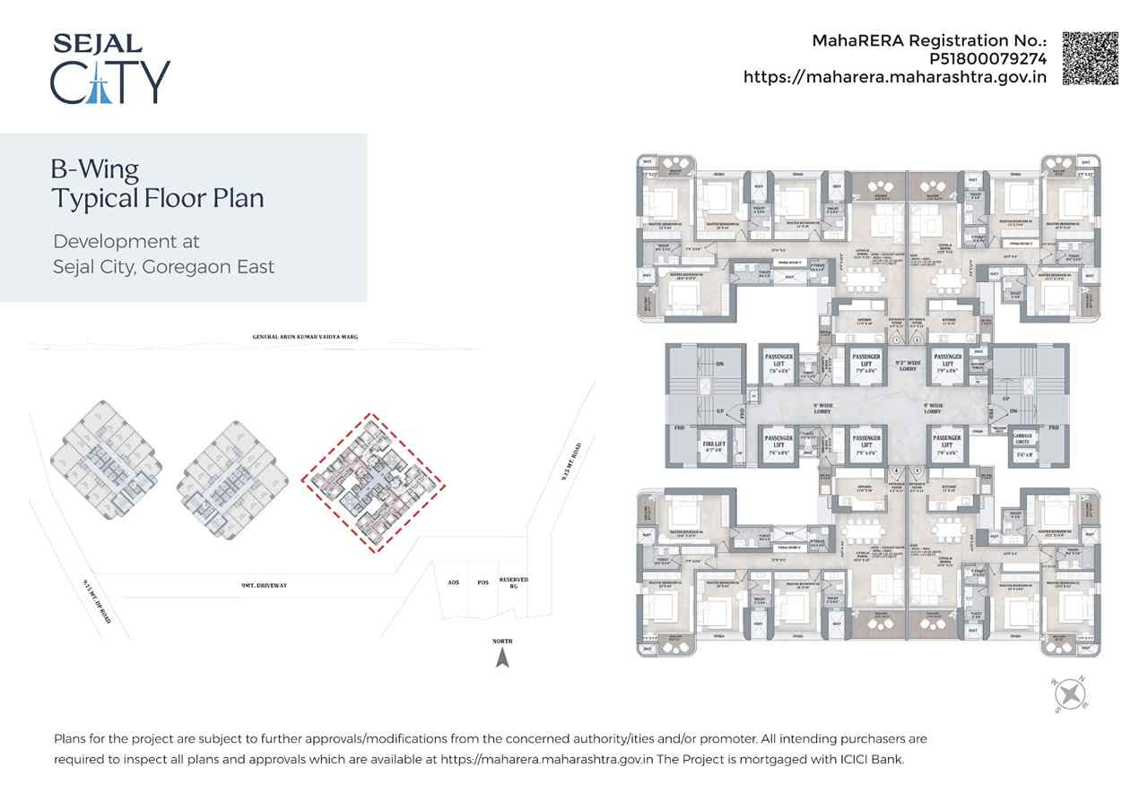 Sejal City Floor Plan, Sejal realty Floor Plan, 3 BHK Floor Plan